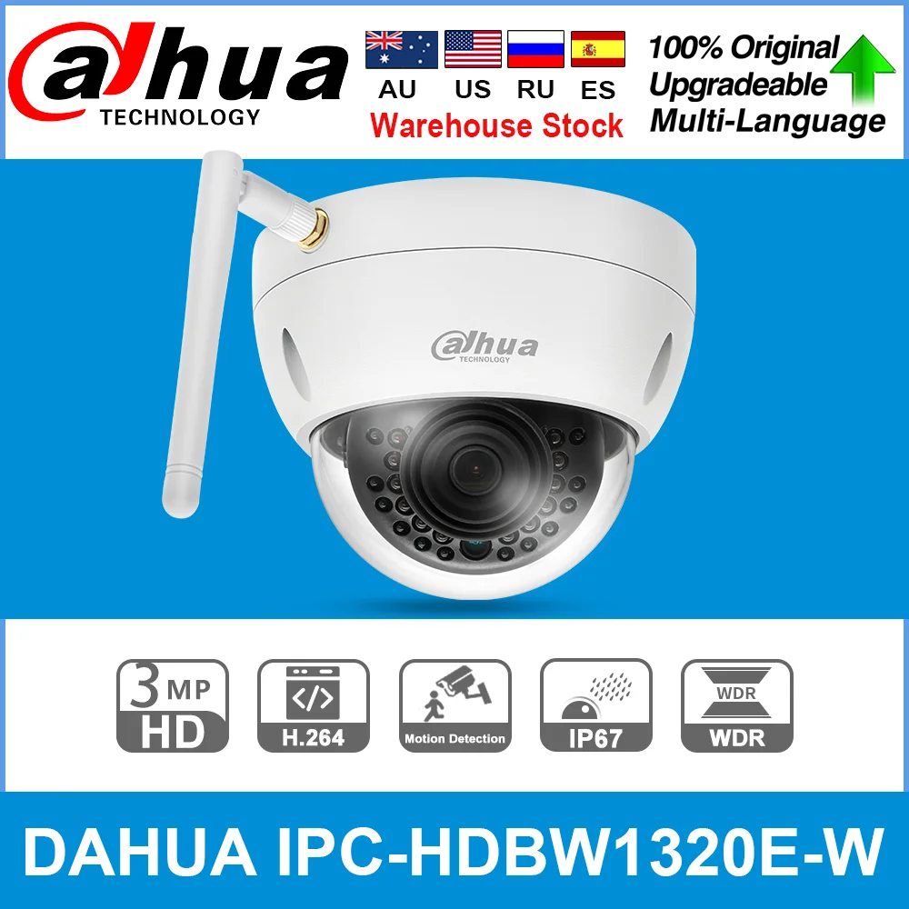 Сетевой видеорегистратор Dahua оригинальный IPC HDBW1320E W 3MP IR купольная IP камера ИК