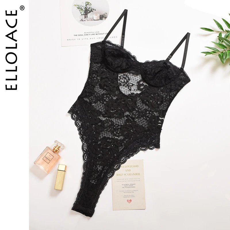 Ellolace Lace Bodysuit Women Sexy Bodycon Body Embroidery Hollow Out Women's Rompers Sleeveless Sexy Body Suit Dropshipping Ellolace Lace Bodysuit Women Sexy Bodycon Body Embroidery Hollow Out Women's Rompers Sleeveless Sexy Body Suit Dropshipping