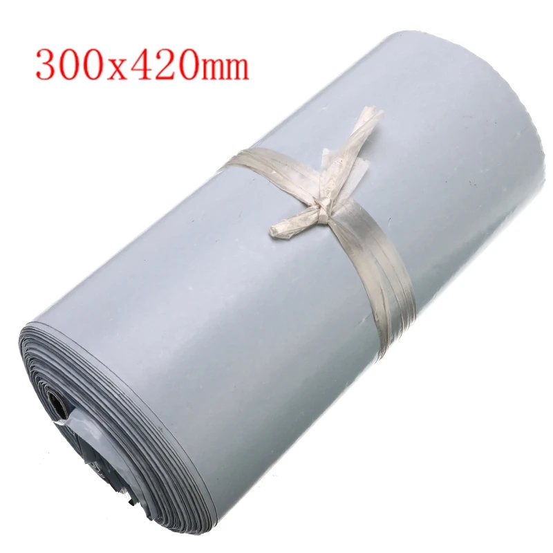300x420mm white 100 шт./лот, пластиковые самоклеющиеся пакеты для хранения конвертов, разные спецификации, полиэтиленовые пакеты для почтовых отправлений - Цвет: 300x420mm white