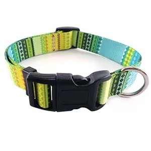 Removable Dog Collar Bohemia Style Adjustable Polyester Pet Necklace Loop for Small Big Dogs 