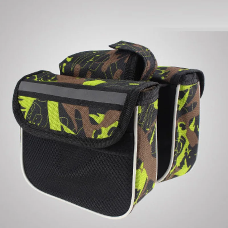 Велосипедная сумка на руль, велосипедная сумка на руль, велосипедная корзина для шоссейного велосипеда, велосипедная Светоотражающая сумка, Аксессуары для велосипеда - Цвет: green camouflage bag
