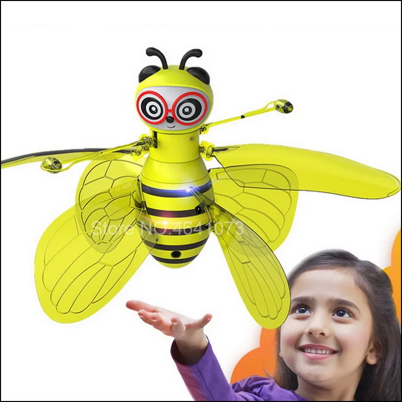 Honeybee Drone Magical Bee Fly RC вертолет Infraed индукционный самолет обновления RC игрушки для детей, детская фигурка игрушка самолет подарок