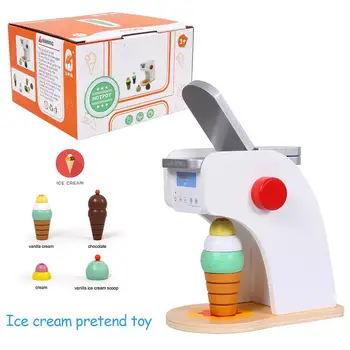 

Wooden Simulation Ice Cream Machine Toys Set Ice Cream Machine Pretend Toy Educational Ice Cream Toys Set For Children Kids