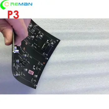 

Free shipping black led smd2020 smd2121 flexible led screen soft led module p3 rgb led matrix 64x64 32s hub75E