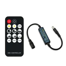  MINI 3/9/11/14Keys RF Wireless Remote Led Dimmer Controller For 2835 3014 5050 5730 Single Color CCT RGB Strip Light DC5-24V 