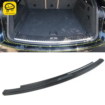 

CarManGo Car Accessories Stainless Tailgate Trunk Door Pad Fender Bumper Trim Frame Sticker Decor for Porsche Cayenne 2018-2020