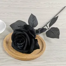 

50cm Artificial Roses Branch Flowers Wedding Home Decoration Flannel Fabric Cute Pink Fake Flowers 8 Colors To Choose From