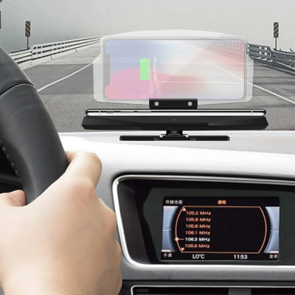 Универсальный мобильный телефон gps навигационный кронштейн HUD Дисплей для смартфона автомобильный держатель подставка держатель для телефона безопасное вождение