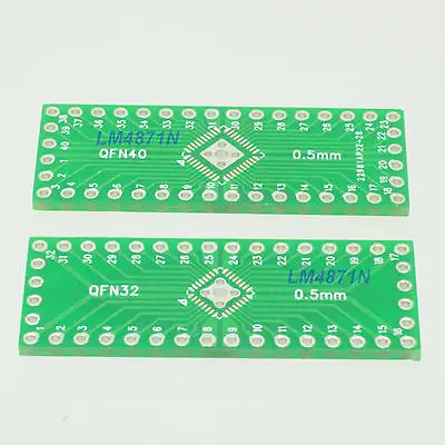 

DHL/EMS 200 pcs IC QFN32 QFN40 to DIP 0.5/2.54mm Adapter PCB Board Converter Double-side -d2