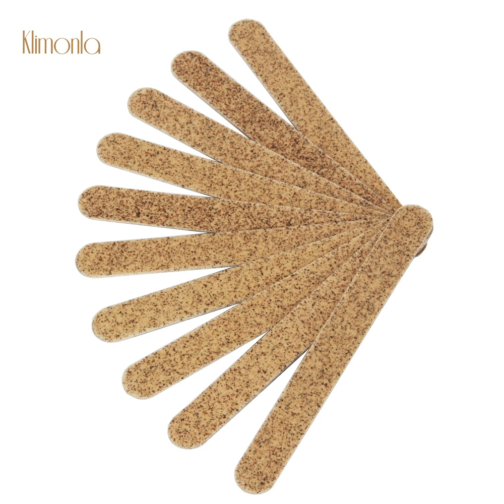 

25Pcs/lot Brown Double-Side Wooden Nail File 120/120 Grit Emery Board Sanding Nail Files Dispoable Polishing Manicure Tools