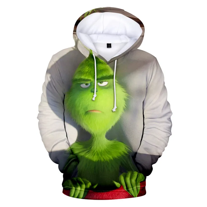 3D принт фильм Grinch Косплей Grinch Толстовка костюм унисекс Топ Толстовка Куртка пальто - Цвет: A7