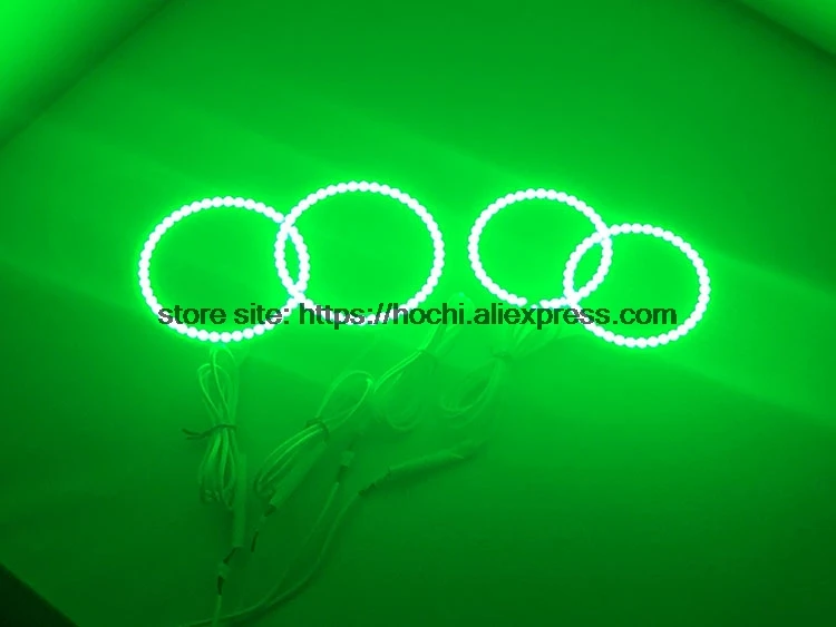 HochiTech с несколькими цветами RGB Цвет светодиодный Ангельские глазки набор ортопедических колец супер яркий стиль автомобиля для hyundai Sonata 2002-2005