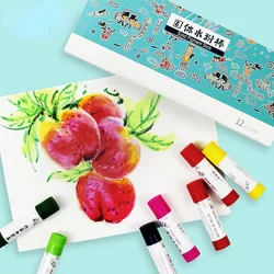 10/12/18 Color Solid Gouache Stick Children's Pigment Watercolor Pen Solid Gouache Stick Painting Pen Solid Set
