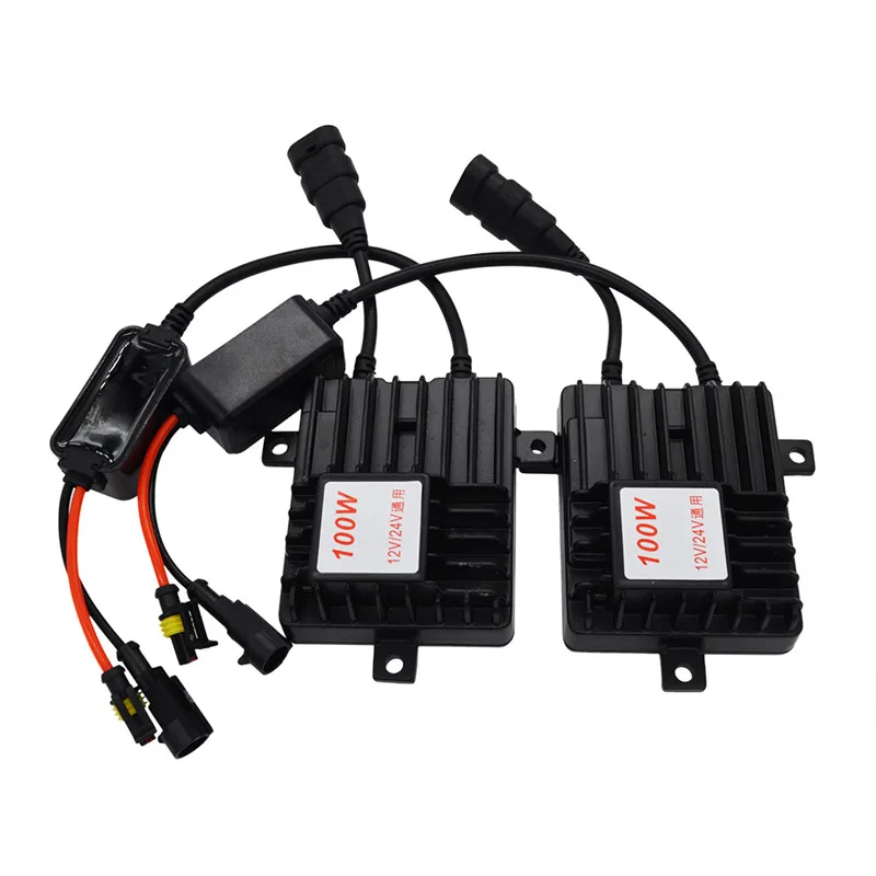HIDLT 24V 100W H4 Bixenon HID Conversion Kit For Auto Truck Boat AC Electronic Ballast With H4-3 4300K 6000K 8000K Headlight Lamp (5)