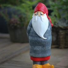 Санта садовые статуэтки скульптуры Керамические садовые украшения наружные праздничные садовые украшения подарки