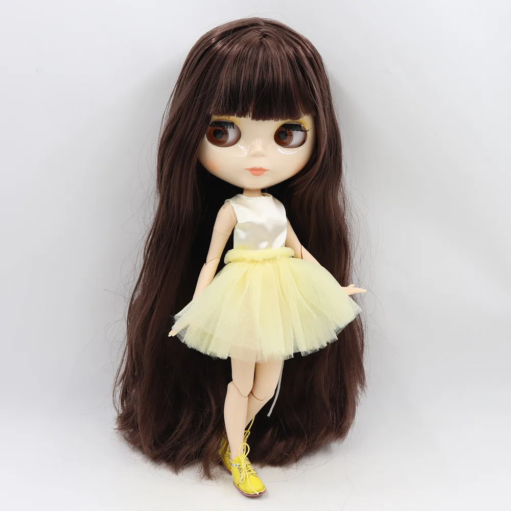 Ледяная фабрика Blyth кукла 1/6 BJD индивидуальные обнаженные тела с белой кожей, глянцевое лицо, подарок для девочки, игрушка