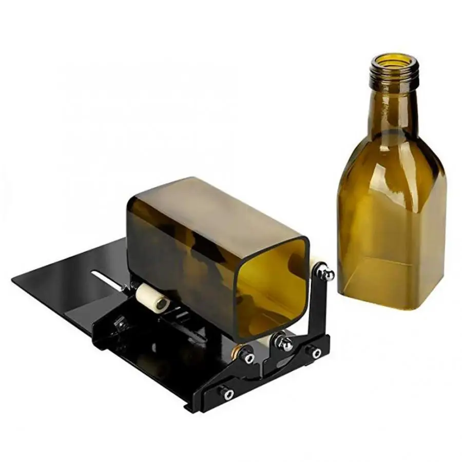 

Glass Bottle Cutter Professional Beer Wine Bottles Cutting Tool Square and Round Adjustable