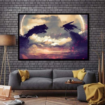 

Berserk Manga Pop Japan Anime Poster Canvas Art Print Wall Pictures for Living Room No Frame