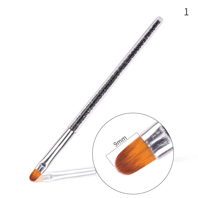 7 pieces / set of professional nail brush acrylic nail tool set painting pen art tips UV gel nail accessories