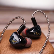 QOA Vesper 1DD + 1 knoles BA unità Driver ibrida HIFI In Ear auricolare DJ Music Monitor auricolare 2pin staccare cuffia rosa Lady/nibito