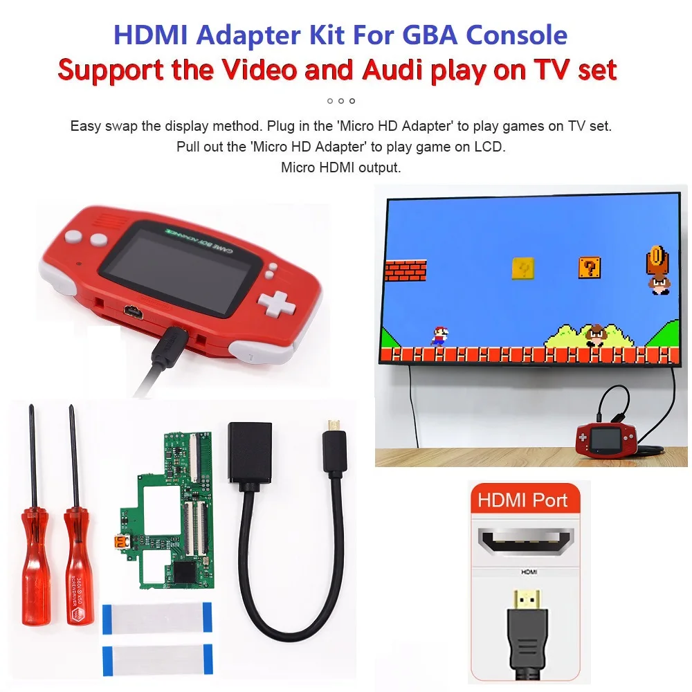 Комплект HDMI с 2 проводами адаптер комплект преобразователей для 40-контактного