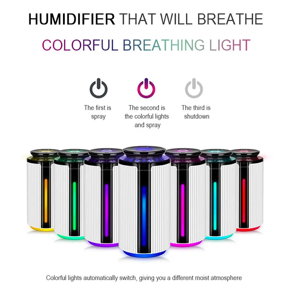 Aroma Diffuser Ultrasonic Humidifier Air Purifier Creative Portable Colorful Light 900ML Bedroom Home Decoration High-Capacity