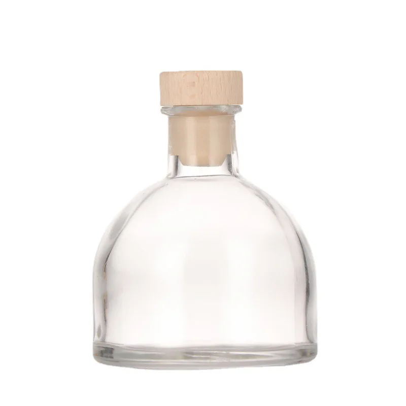 Small glass wine bottle transparent sealed bottle with lid household good-looking storage bottle storage tank 100ML/150ML/200ML 5
