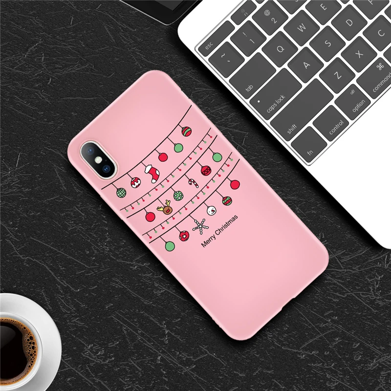 T15 KJOEW чехол для телефона с рождественским рисунком для iPhone 11 Pro Max 7 8 6 6s Plus X XR XS Max 5 5S SE Санта Клаус Лось письмо силиконовый чехол - Цвет: T15