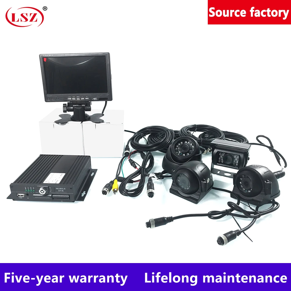 LSZ 4Ch Мобильный DVR костюм MDVR с автомобилем/автобусом/грузовиком/автомобилем камера рекордер Водонепроницаемый