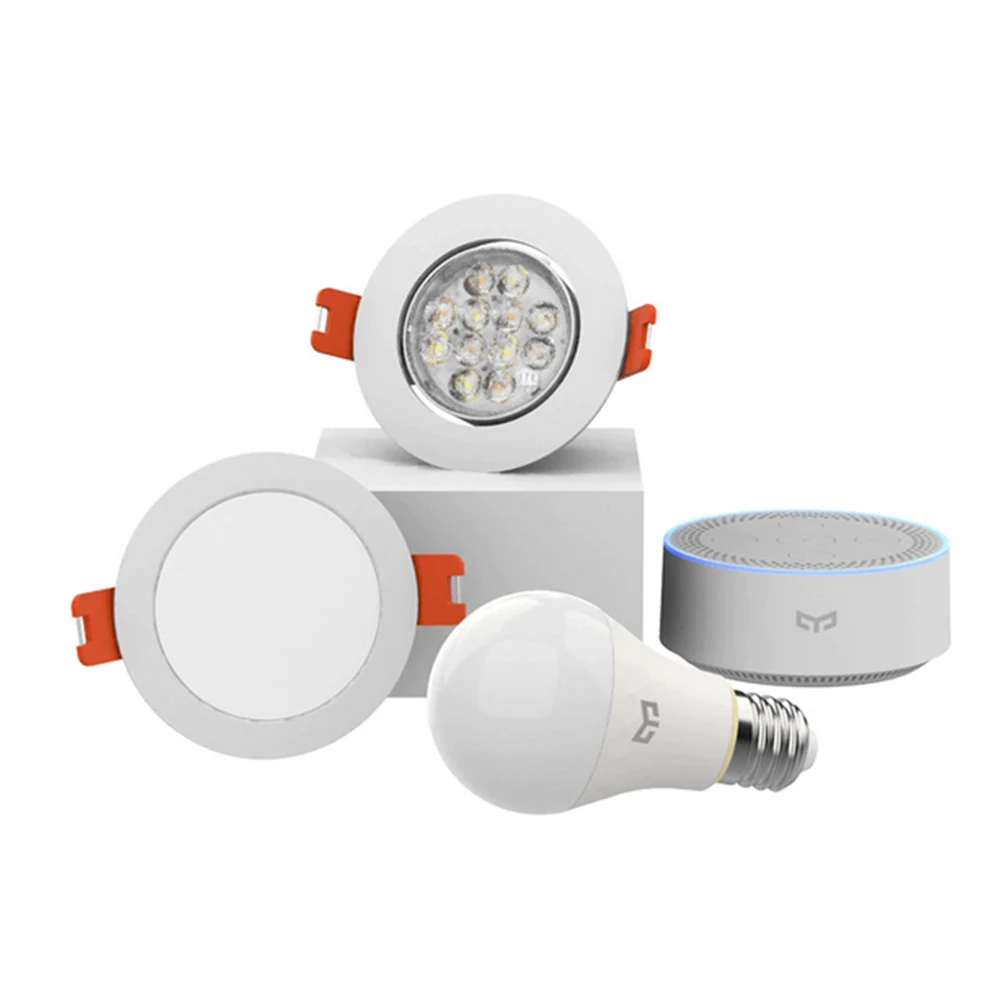 Yeelight Mijia приложение голосовое управление освещение цвет регулируемый шар лампа AC