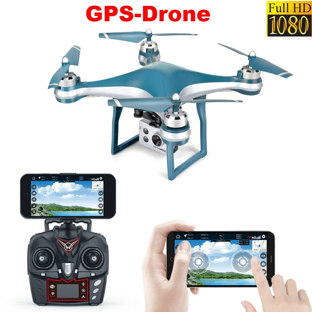 

Profissional 1080P GPS Drone With Adjustable HD ESC Camera Wide Angle WiFi FPV Altitude Hold RC Quadcopter 20min Flight Time