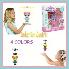 Индукционная Волшебная принцесса, куклы, инфракрасный светильник, подвеска, летающая кукла, игрушки, мини Радиоуправляемый Дрон, девочка, детский подарок, фигурки, игрушки