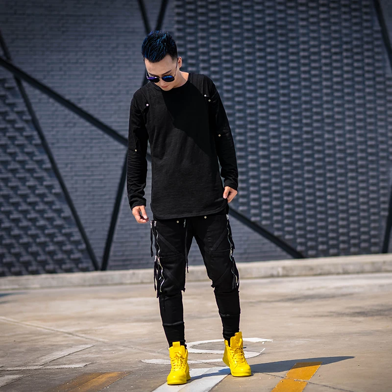 交換無料 22秋の新和風貨物ヒップホップメンズハイストリートファッションカジュアル簡潔なスリムマルチポケットジッパー男性パンツ 究極プライス Ngproptech Pisonhousing Com