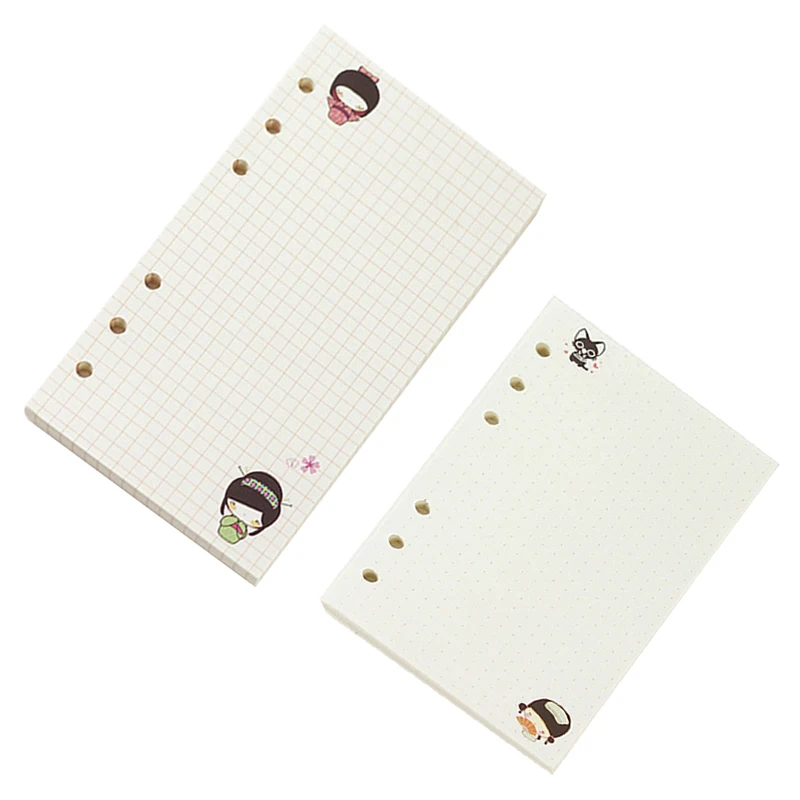 

2 Pcs Cute Colorful Diary Refills Spiral Notebook Replace Color Core Loose Leaf Stationery Gift School Planner Ring Binder Paper