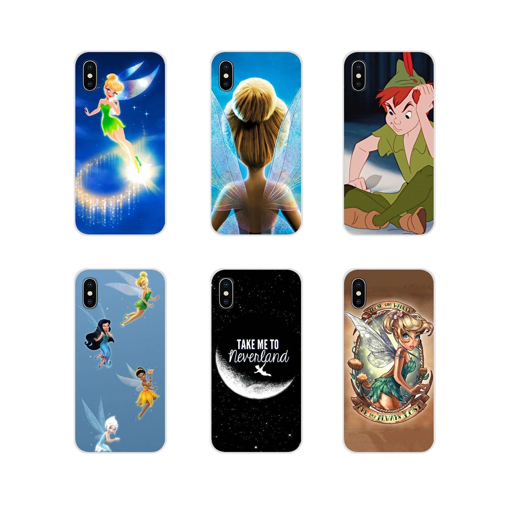 

For Xiaomi Redmi 4A S2 Note 3 3S 4 4X 5 Plus 6 7 6A Pro Pocophone F1 Soft Transparent Shell Cases Tinkerbell Tinker Bell Terence