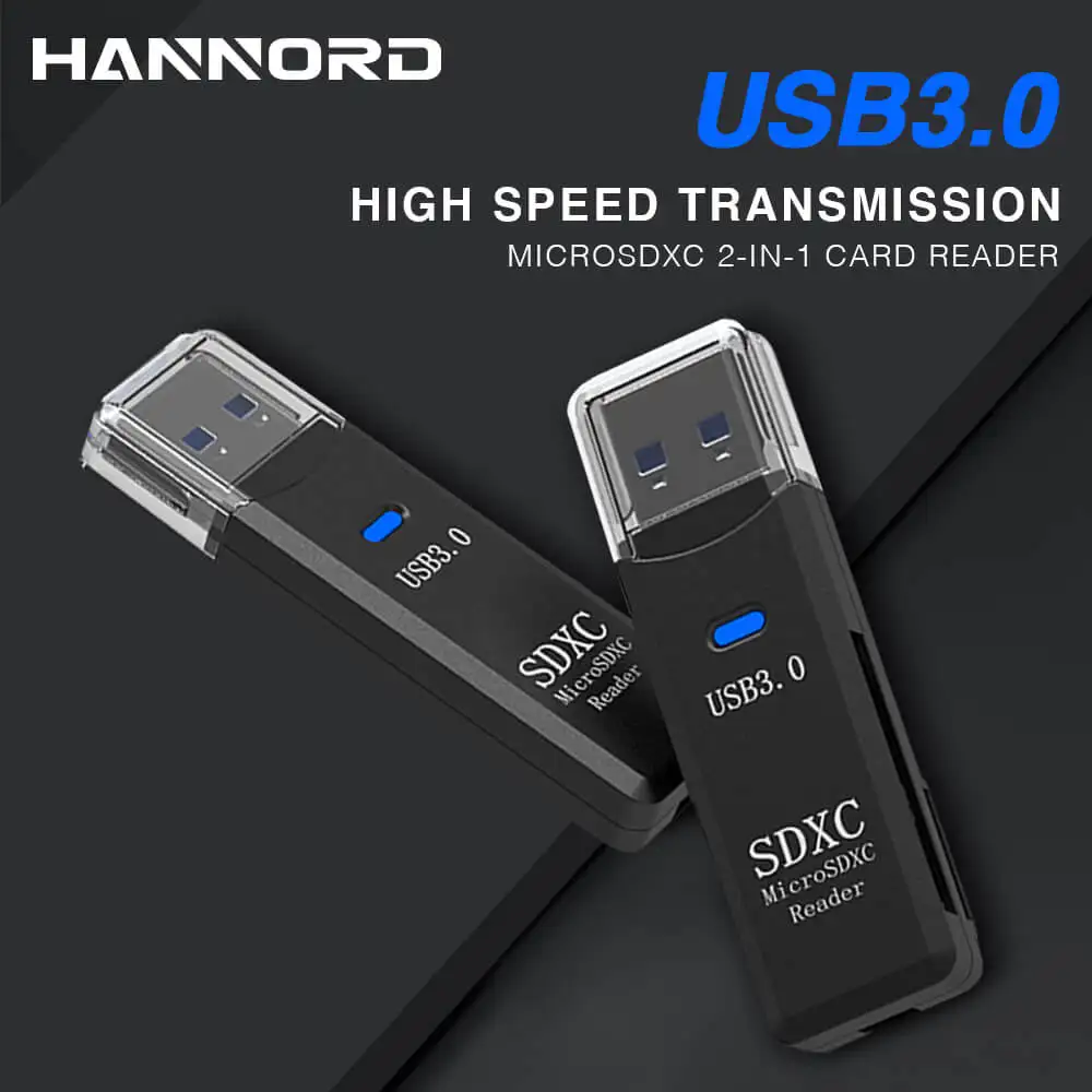 Hannord кард-ридер USB 3,0-SD Micro SD TF карта памяти адаптер для ноутбуков Аксессуары мульти смарт-кардридер высокое качество