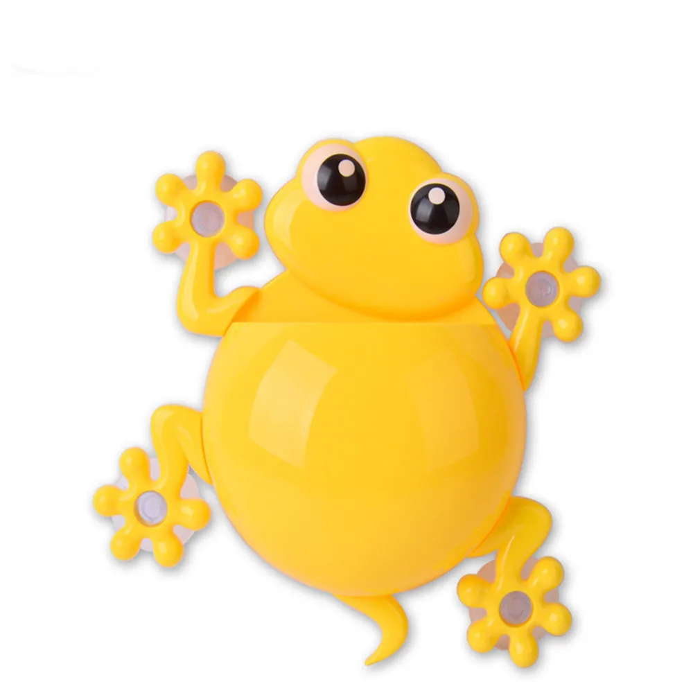 4 цвета мультфильм присоска Gecko держатель зубной щетки настенная присоска крюк зубная щетка держатель домашний декор для детей аксессуары для ванной комнаты