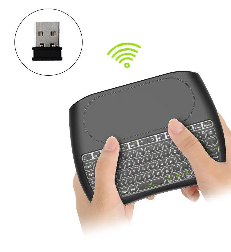 Eas tv ita мини беспроводная клавиатура с подсветкой Air mouse тачпад контроллер для Android tv BOX