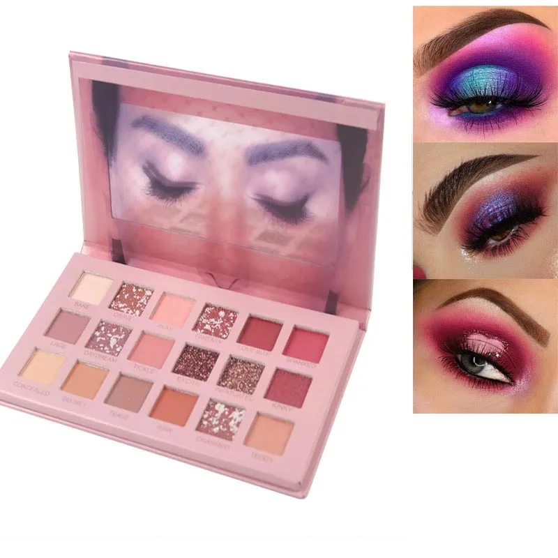 

Nude Eye Shadow Pallete 18 Color Matte Shimmer Eyeshadow Powder Waterproof Glitter Eye Pigment Cosmetic Free Shipping by ePacket
