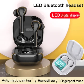 

Bluetooth headphones LED digital display Original TWS handsfree Mini true wireless earbuds Stereo Sport headset For xiaomi i12