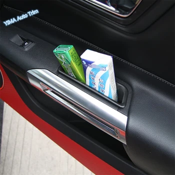 

Lapetus Auto Styling Inner Door Handle Armrest Container Holder Tray Storage Box Cover Trim Fit For Ford Mustang 2015 - 2019