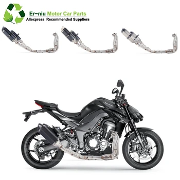 

Free Shipping Z1000 Z1 Ninja1000 2010-2016 Motorcycle Full Exhaust System Muffler Escape Modified Middle Link Pipe