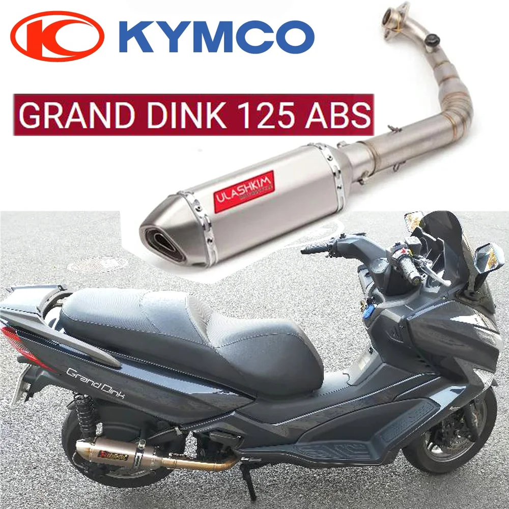Tubo de escape para motocicleta Kymco Grand Dink, ABS sistema