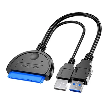 

USB3.0+2.0 to SATA Adapter Cable 2.5-Inch Hard Drive Adapter Cable Hard Drive Adapter Cable