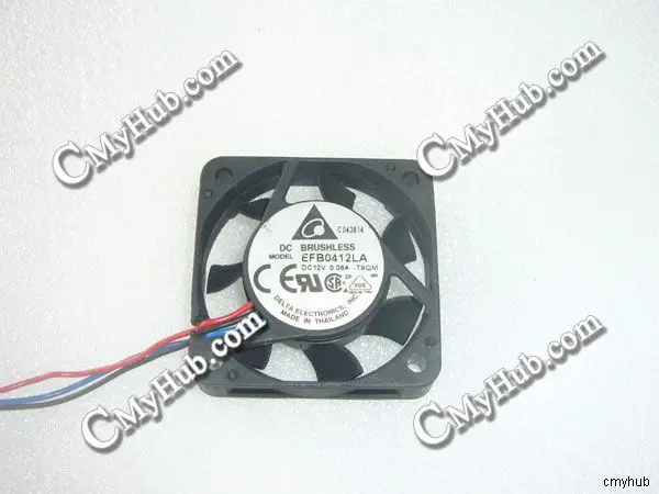 Вентилятор охлаждения для DELTA ELECTRONICS EFB0412LA T9QM DC12V 0.08A 4010 4 см 40 мм 40x40x10 3pin |