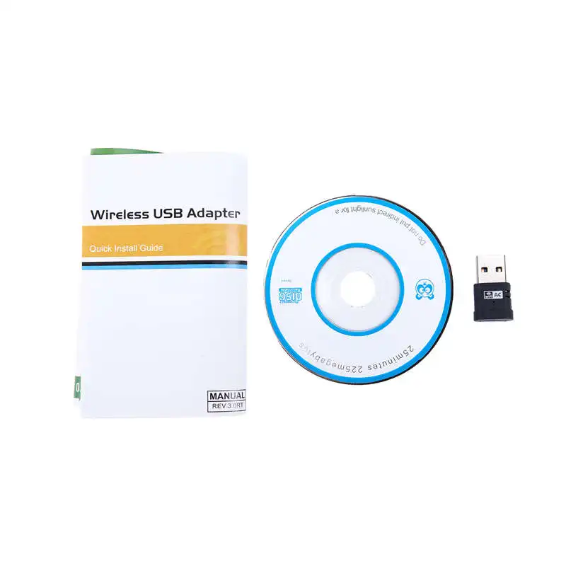 Беспроводной двухдиапазонный 2,4G/5 GHz 802.11AC USB Wifi сетевой адаптер