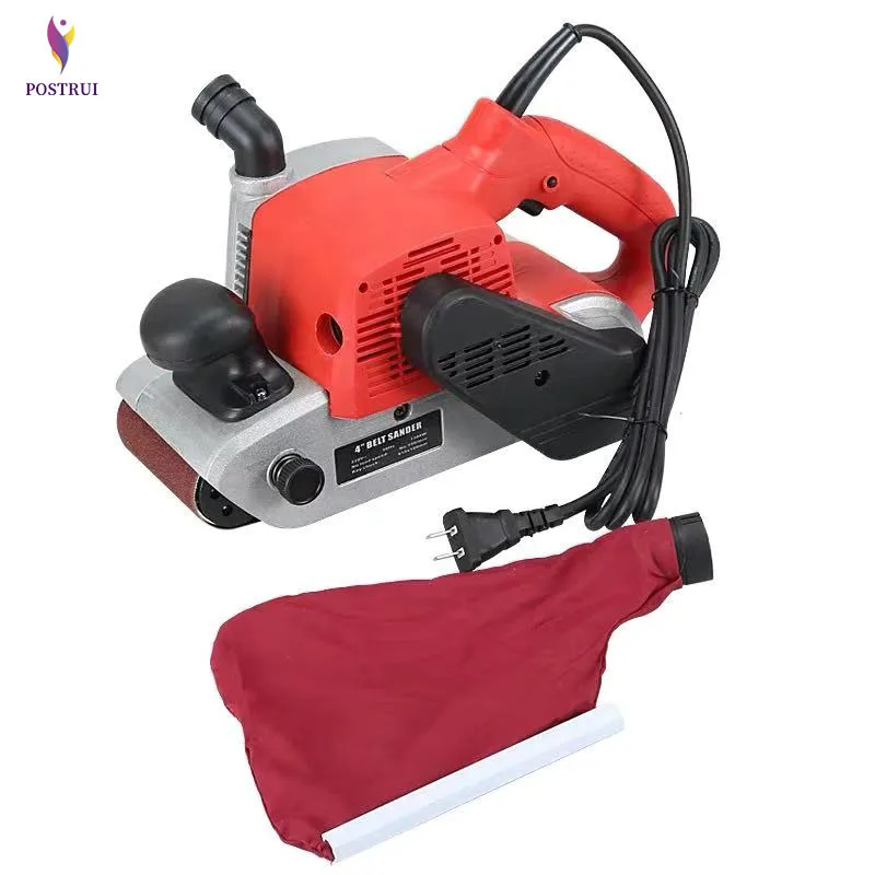 1380W Belt Sander Portable Polishing Machine Flat Sanding Machine Woodworking Polisher With 50pcs belt