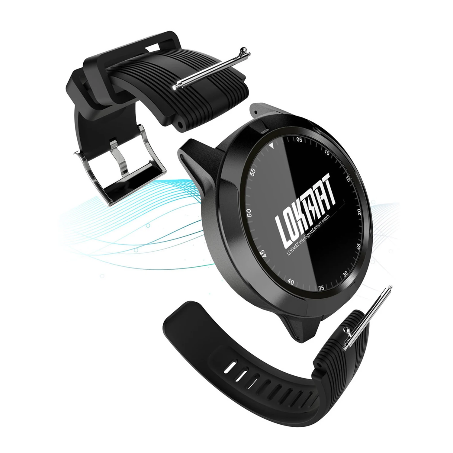 LOKMAT SMA-TK04 Смарт-часы 1," BT4.0 IP67 Водонепроницаемый Шагомер пульсометр gps спортивные умные часы для Android 4,4/iOS 8,0