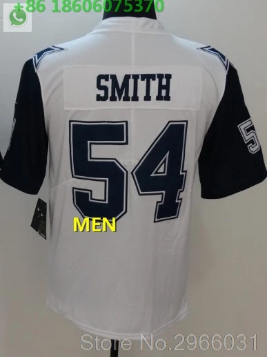 А+++ Качественная мужская футболка для взрослых jaylon Smith 54 Emmitt Smith 22 Cole besley 11 Dallas