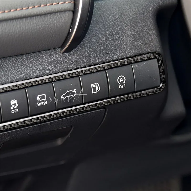 Подходит для Toyota Camry- аксессуары кнопка рулевого колеса автомобиля украшение интерьера протектор углеродного волокна стикер автомобиля